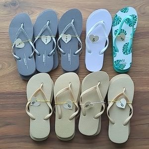 Lot of 9 Pairs Flip Flops for Wedding Reception with Sizers